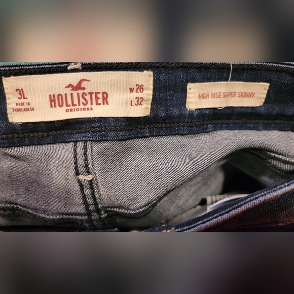 Hollister High Rise Super Skinny Junior blue jeans - Picture 4 of 6
